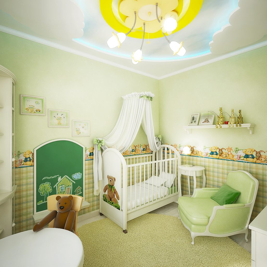 детские комнаты дизайн для малышей фото