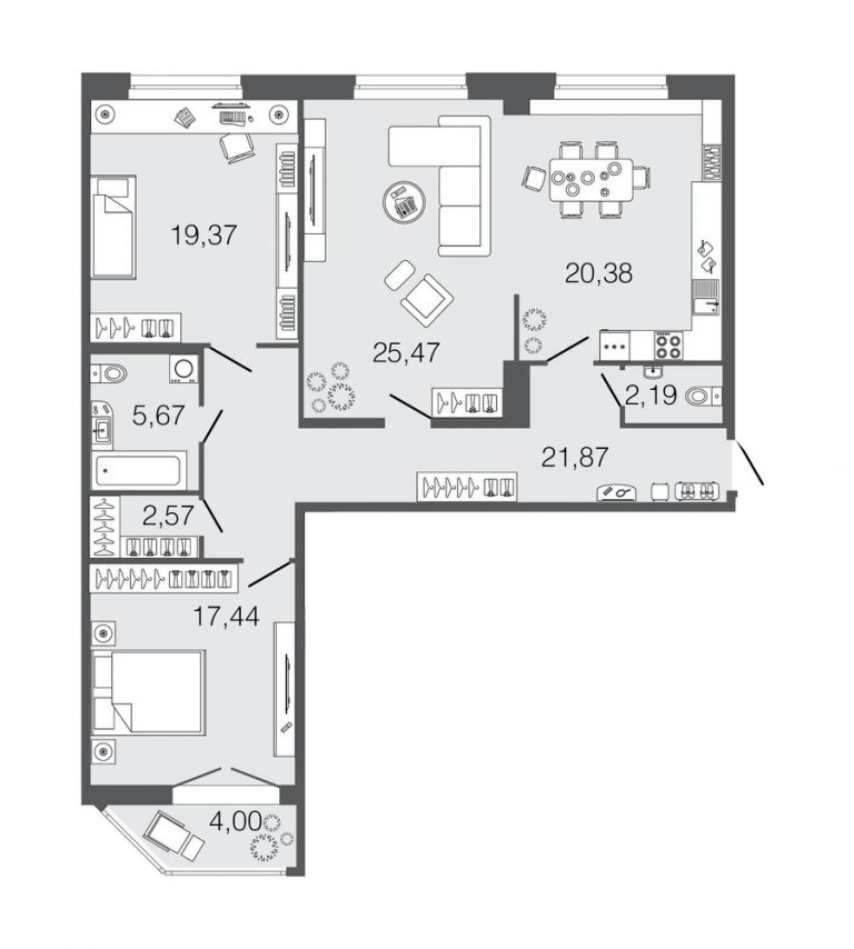 Планировки 3. Планировка 3х комнатной квартиры 90кв. Трешка 80 кв м планировка. Трешка 65 м2 планировка монолит. Трехкомнатная квартира 80 кв.м планировка.