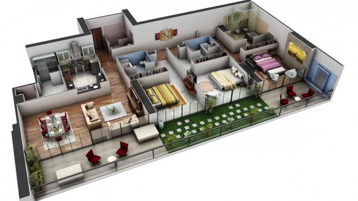 Планировка 3 комнатной квартиры — варианты интерьера и советы по выбору дизайна и стиля (140 фото)