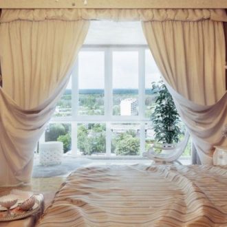 Шторы в спальню — современные модные варианты и рекомендации по пошиву штор (80 фото)