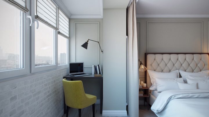 Совмещенная спальня — 85 фото лучших идей интерьера для совмещенных комнат с гостиной, кухней или балконом