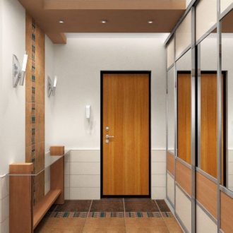 Двери в прихожей — современные сочетания и советы как сделать красивый интерьер прихожей (95 фото)
