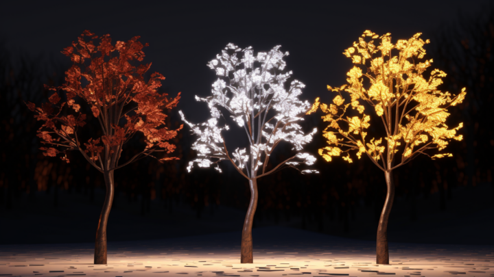 Светодиодные деревья: создаем праздничную атмосферу с помощью инновационного декора