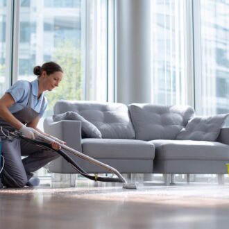 Эффективная чистка мягкой мебели в офисе для поддержания гигиены